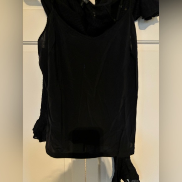 Lafayette 148 New York, black sweater with ruffle and sequin details - Picture 5 of 9